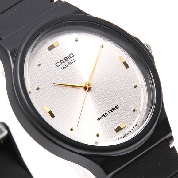 Casio Silver Gold Marker Classic Watch Resin Band - Picture 1 of 3